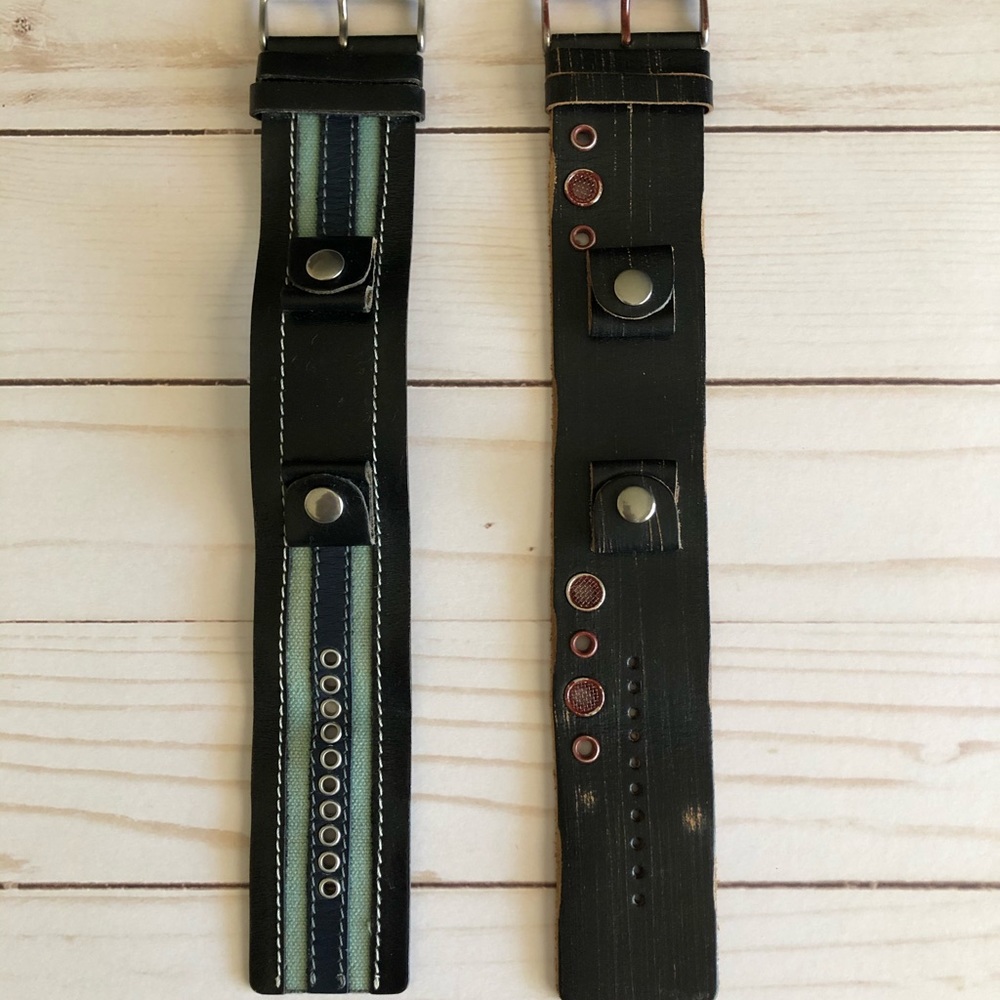 FOSSIL Watch Bands ~ Leather ~ Set of 2